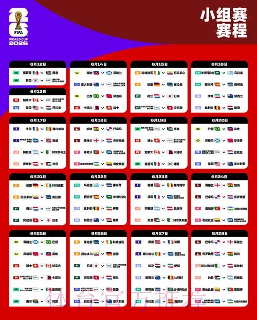 2026世界杯完整赛程今日高清直播怎么看